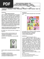 AVALIAÇÃO DE PORTUGUÊS