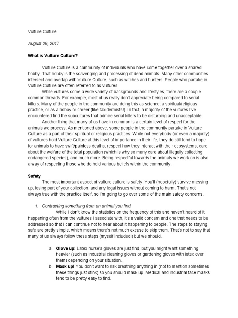 Vulture Culture Pocket Guide PDF