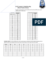 ASCII Computer Coding Sheet YA YA 