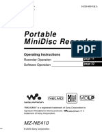 Sony Mzne410 Manual PDF