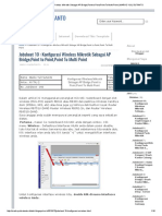 Konfigurasi Wireless Mikrotik Sebagai AP Bridge, Point To Point, Point To Multi Point - MARKO YULI SUTANTO PDF