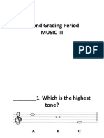 MusicSecond Grading Period