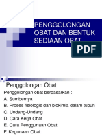 Penggolongan Obat & Bentuk Sediaan