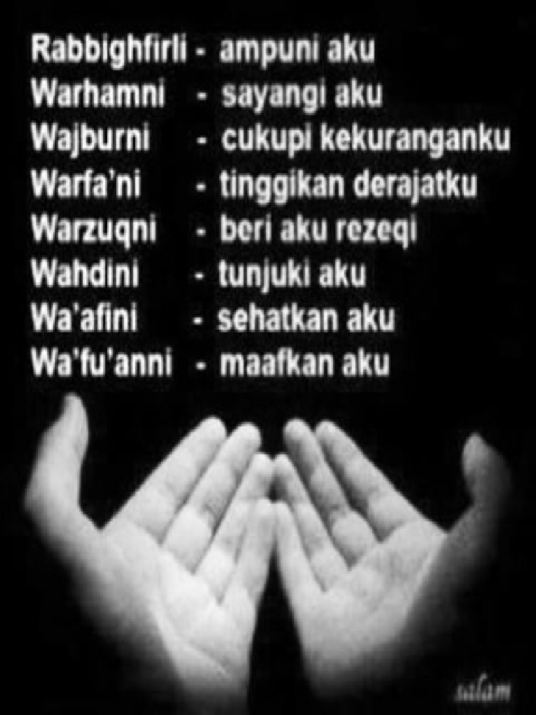 Berkah Doa Duduk Diantara Dua Sujud