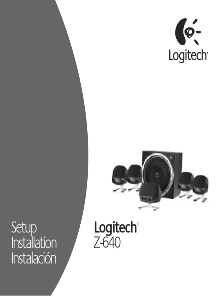 Speaker Logitech Z640 Manual PDF Loudspeaker Manufactured Goods