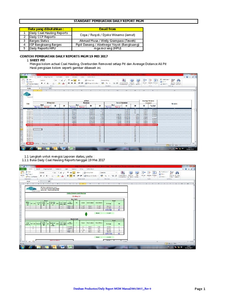 Contoh Laporan Ritase Guru Paud