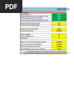 Solar Project Calculator