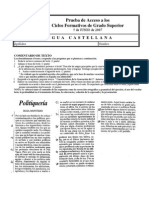 Examenesacceso Cfgs - General 2007