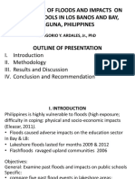 Ardales Occurence of Floods and Impacts On Public Schools in Los Banos and Bay