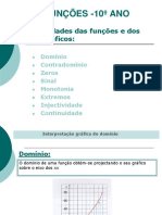 Funções - Propriedades e Gráficos