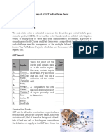 GST Impact in Real Estate Sector