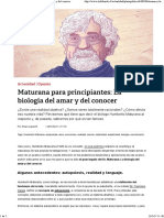 Maturana para Principiantes PDF