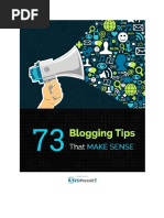 73 Blogging Tips That Make Sense