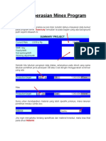 Pengoperasian Minex Program