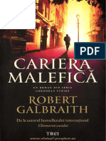 Robert Galbraith - Seria Cormoran Strike #3-Cariera Malefica