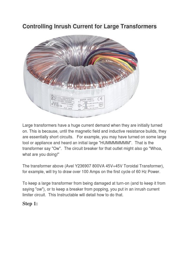 Controlling Inrush Current For Large XR - Electronic | PDF | Transistor ...