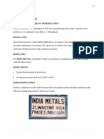 TRaining Report India Metals (Repaired)