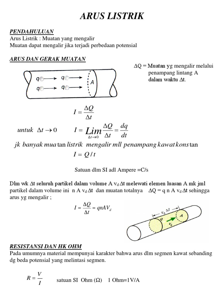 Arus Listrik | PDF | Sains & Matematika
