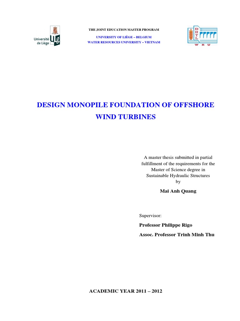 master39s thesis design of wind turbine foundation slab