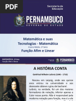 Função Afim e Linear