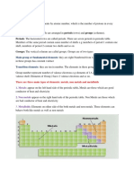 Periodic Table: Main Group or Fundamental Elements