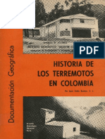 Histori a de Los Terremotos en Colombia
