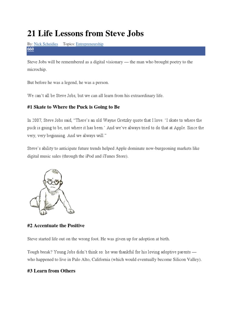 Life Lessons from Steve Jobs | PDF | Steve Jobs | Apple Inc.