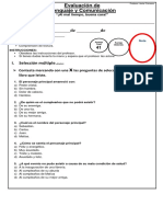 Evaluacion 2 Lenguaje Segundo Semestre Al Mal Tiempo Buena Cara