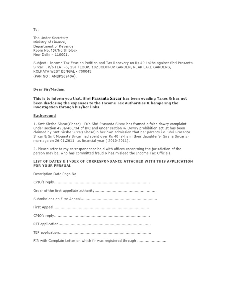 Tax Evasion and Tax Recovery Petition Expense Taxes