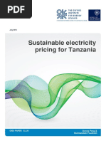 Sustainable Electricity Pricing for Tanzania EL 20