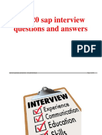 Top 20 Sap Interview Questions and Answers