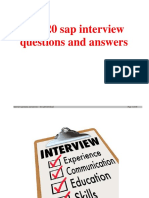 Top 20 SAP interview questions