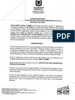 Alcance Aclaratorio Acta de Liquidación Contrato de Prestación de Servicios de Apoyo de La Gestión Nro. 005 de 2015