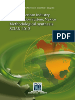 North American Industry Classification System, Mexico. Methodological Synthesis. SCIAN 2013