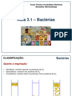 Aula 3.1 Bacterias Características e Reprodução