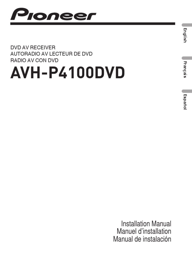 Pioneer Avh P4100dvd Wiring Diagram Herbalens