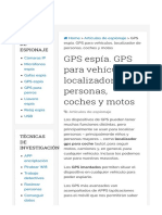 GPS Espía. GPS para Vehículos - Localizador de Personas - Coches y Motos PDF
