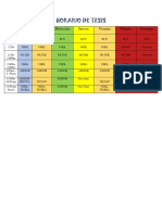 Horario de Tesis