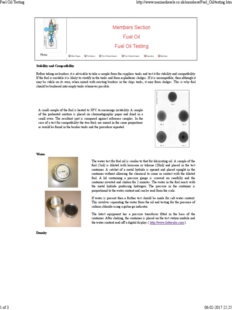 TESTING.pdf Fuel Oil Chemistry