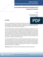 Desarrollo Organizacional y Gestion Universitaria