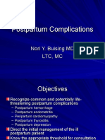 Postpartum Complications