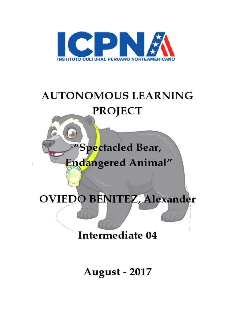 Autonomous Learning Project | PDF | Bears | Adjective