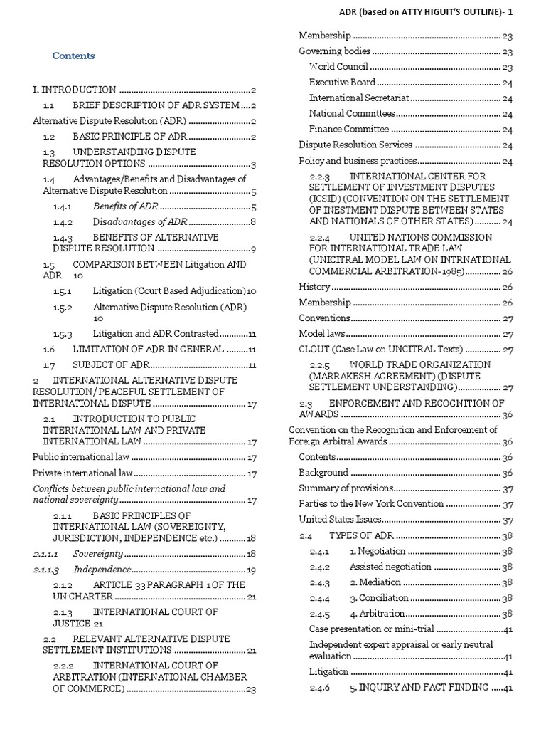 ALTERNATIVE DISPUTE RESOLUTION LLB NOTES PDF visual data 8
