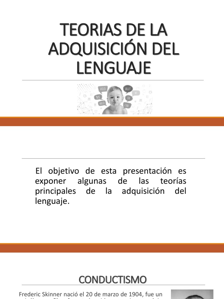 Teorías sobre la Adquisición del Lenguaje | PDF | Aquisición de idioma ...