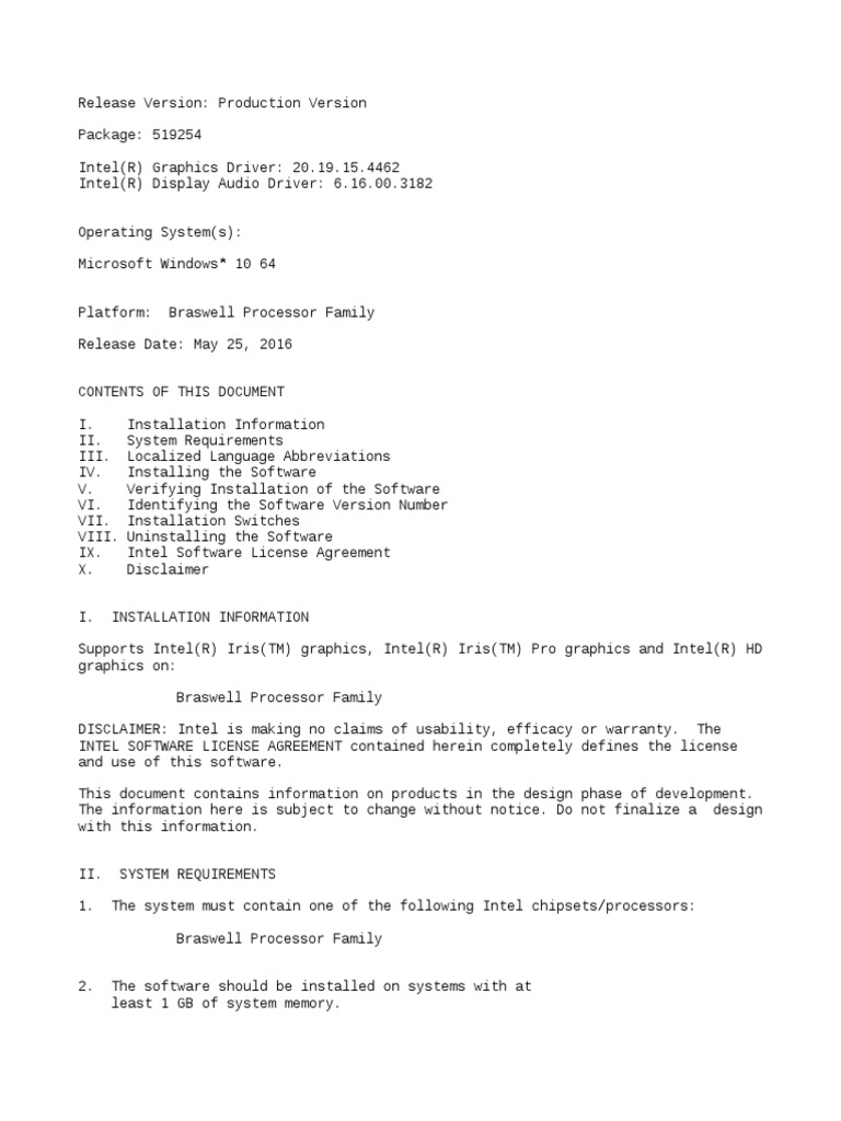 Installation Readme | PDF | Installation (Computer Programs) | Device ...