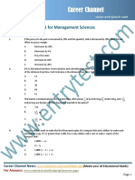 Nust Sample Test 01 For Management Sciences