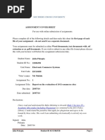Sample E-commerce Evaluation