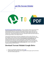 Cara Download File Torrent Melalui Google Drive