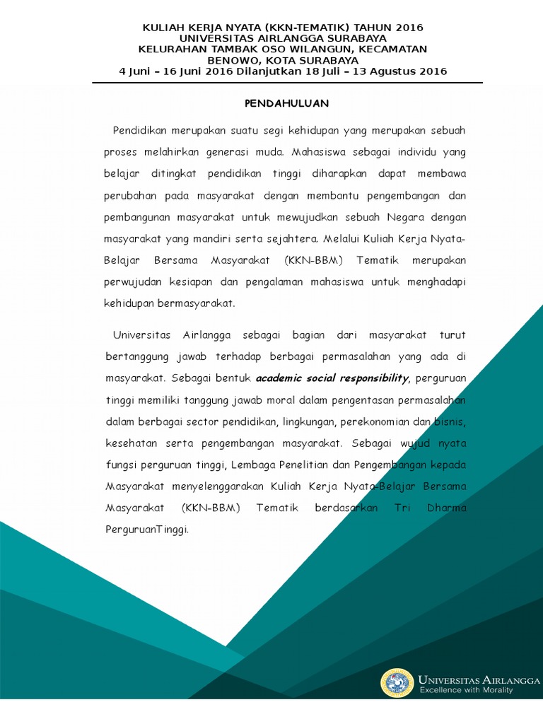 Proposal Sponsorship KKN Tematik Osowilangun | PDF