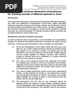 Zoo - Minimum Dimension of Enclosures